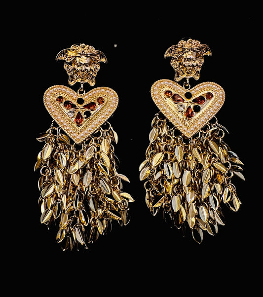 Medusa’s Heart Golden Fringe Drops
