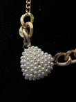 Pearl heart Neckpiece