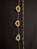 Three heart bracelet