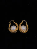 Pearl drop earrings