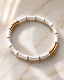 Bamboo bracelet White