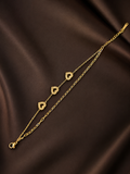 Three heart bracelet