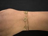 Three heart bracelet