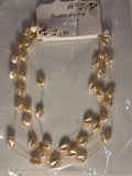 Pearl wire statement necklace