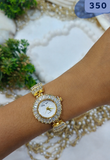 Luxurious diamond studded watch