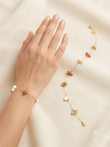 Shades of white bracelet