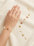 Shades of white bracelet