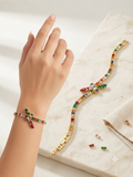 Rainbow snake tennis bracelet