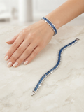Royal tennis bracelet