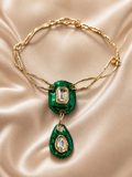 The Emerald Muse Hammered Choker
