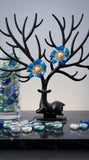 Blue Petal Elegance Earrings
