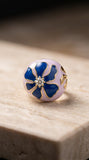 Blue Petal Elegance Ring