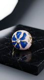 Blue Petal Elegance Ring