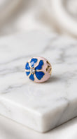 Blue Petal Elegance Ring