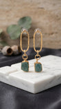 Azure Glow Drop Earrings