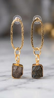 Azure Glow Drop Earrings