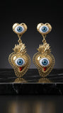 Golden Guardian Eye Earrings