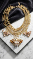 Golden Queen Bee Statement Necklace