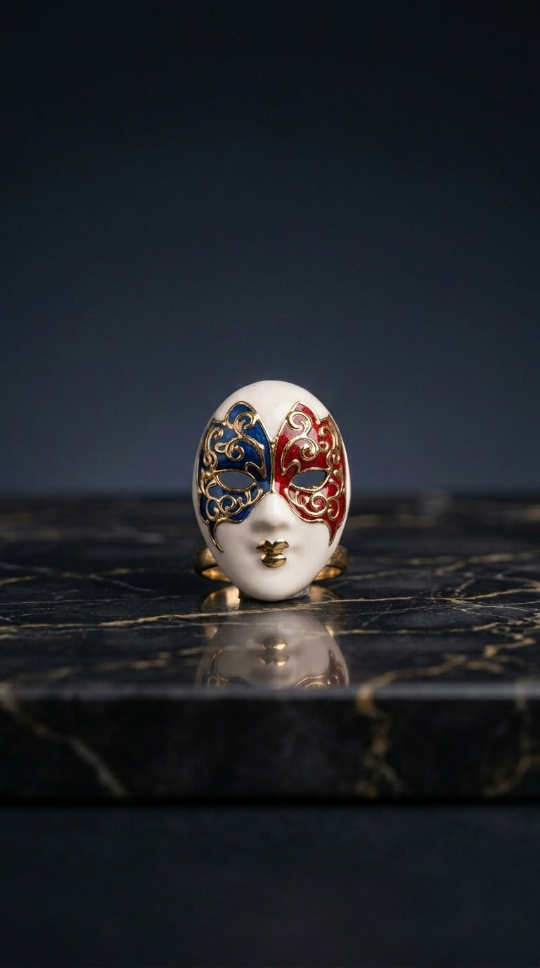 Golden Muse Face Ring