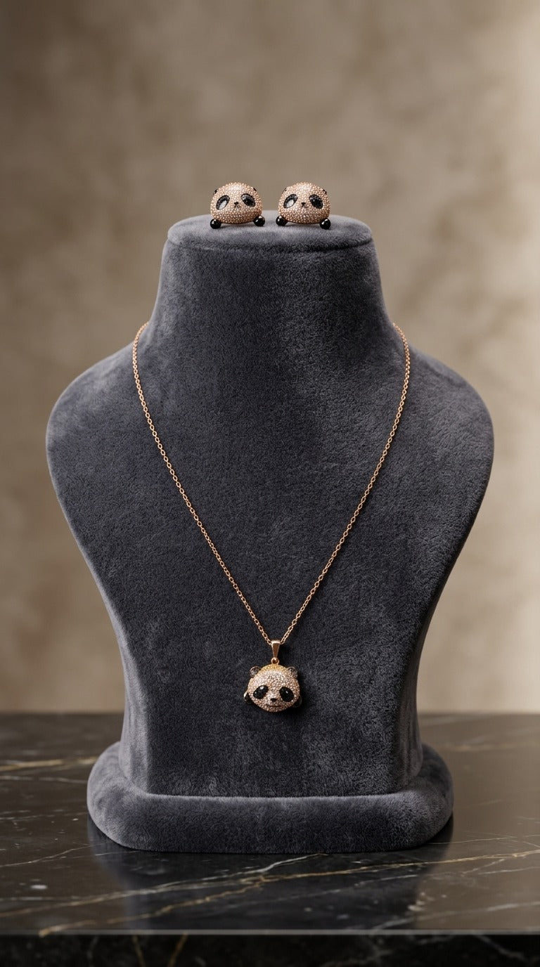 Little Panda Love Jewelry Set