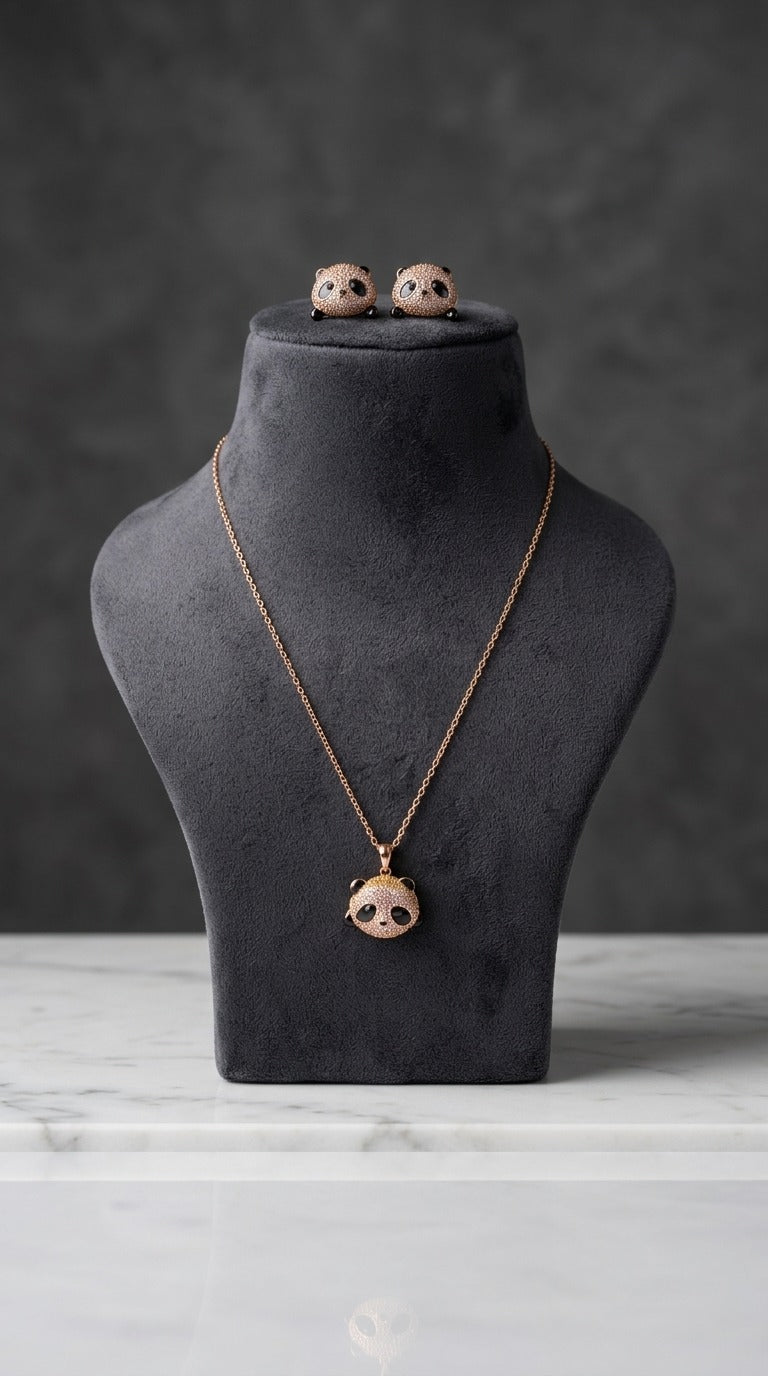 Little Panda Love Jewelry Set