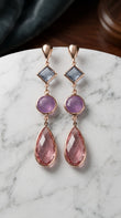 Blush Elegance Drop Earrings