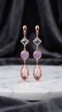 Blush Elegance Drop Earrings