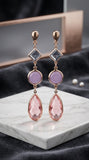 Blush Elegance Drop Earrings