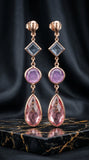 Blush Elegance Drop Earrings