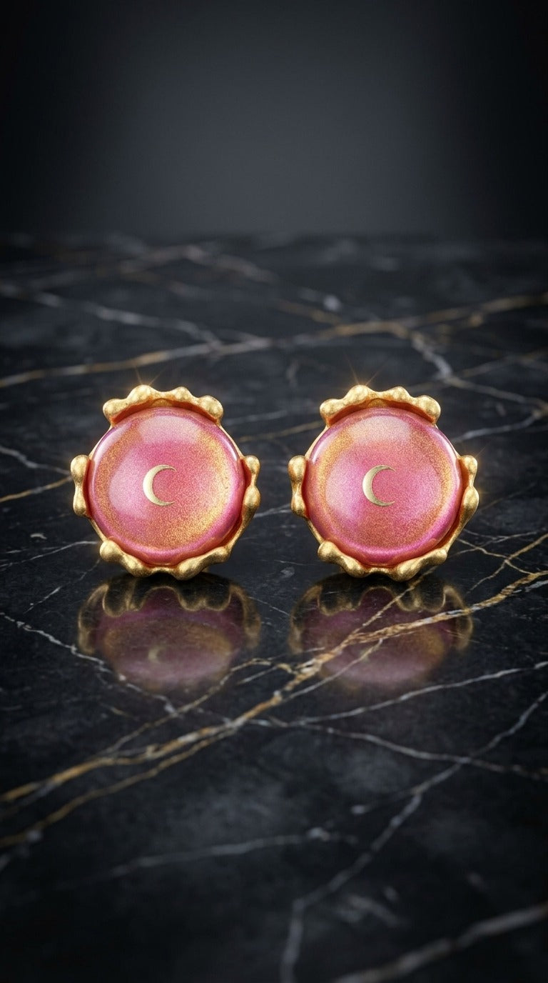 Blush Sparkle Studs