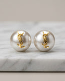 Celeste Pearl Glow Brand Studs