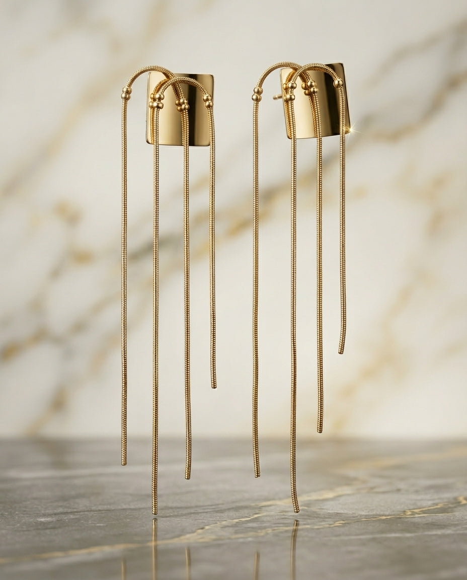 "The Gilded Cascade Tassels"