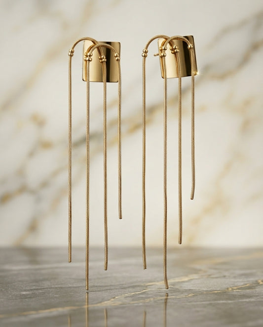 "The Gilded Cascade Tassels"