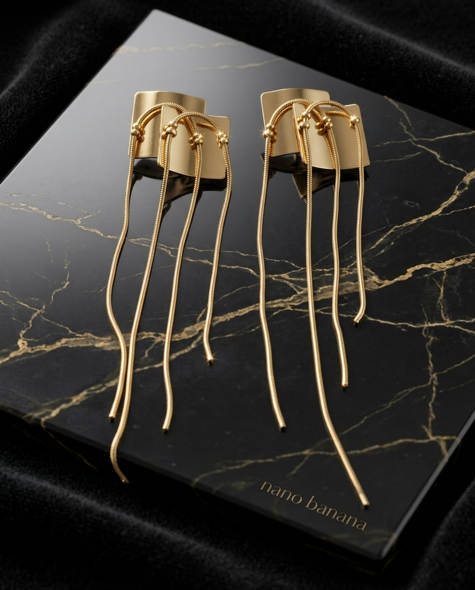 "The Gilded Cascade Tassels"