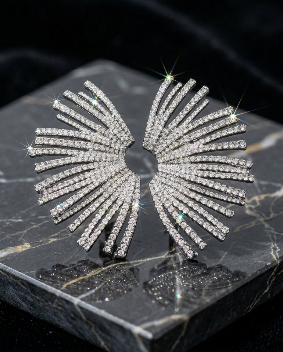 Starlight Wing Statement Earrings