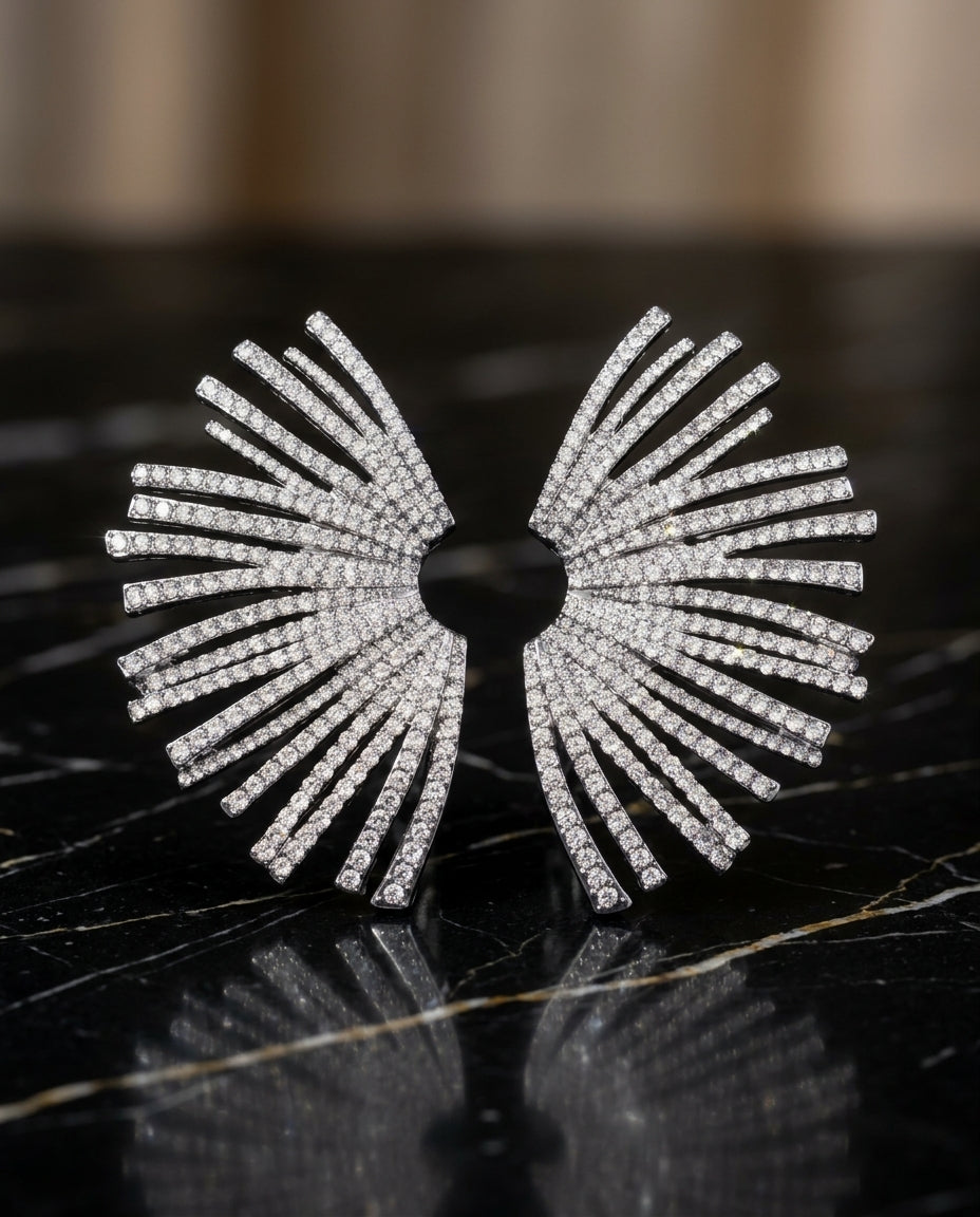 Starlight Wing Statement Earrings