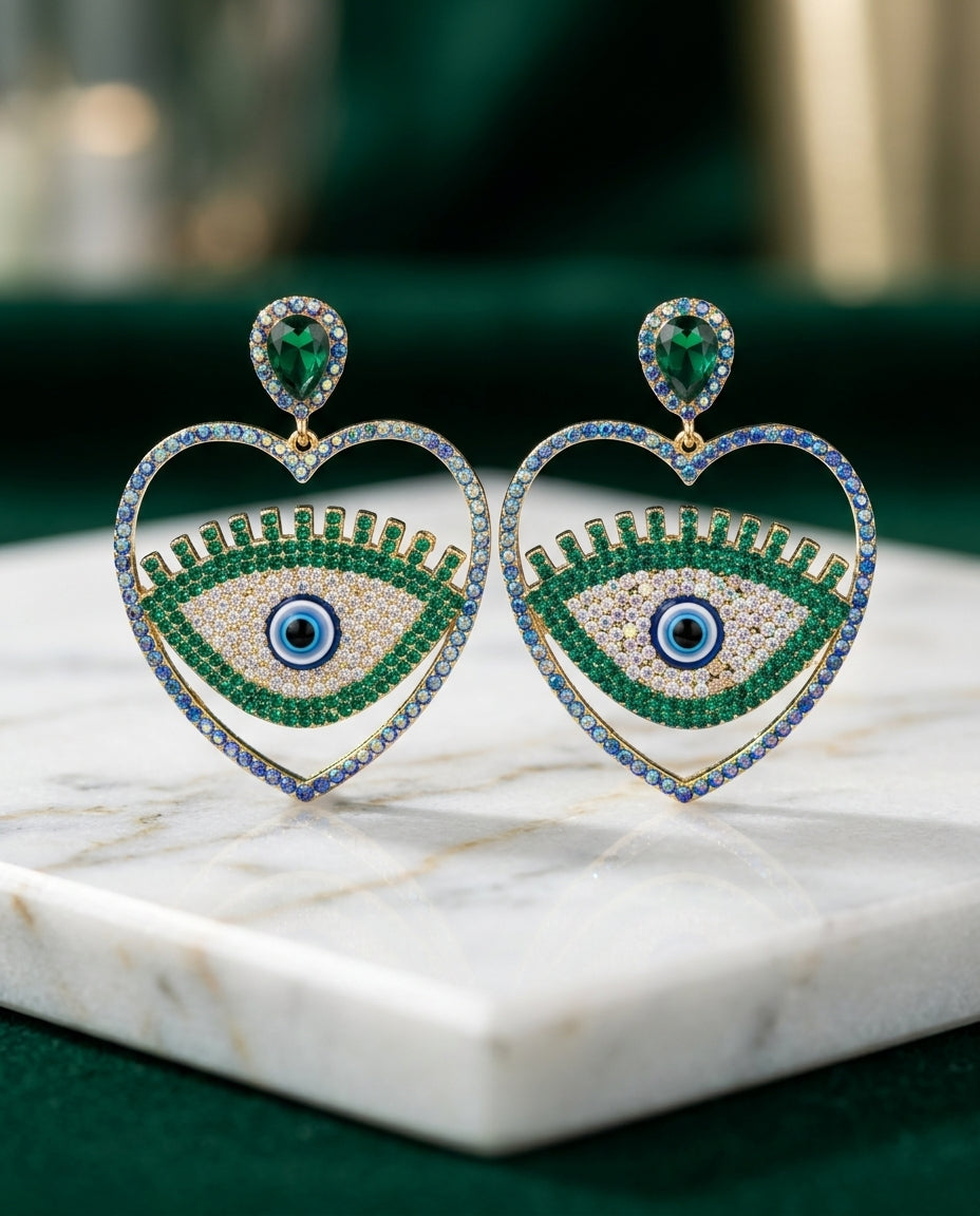"The Emerald Mystic Heart Drops"