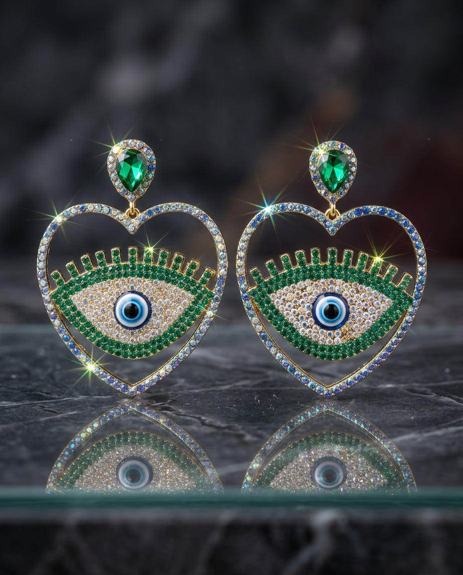 "The Emerald Mystic Heart Drops"