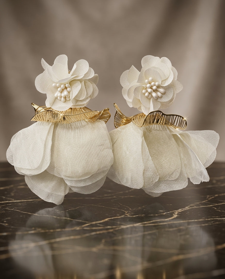"The Ivory Seraphim Petal Drops"