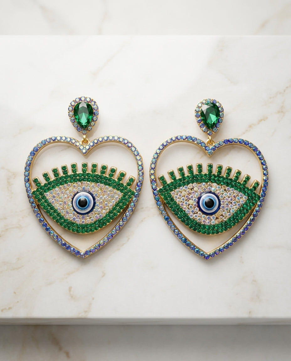 "The Emerald Mystic Heart Drops"
