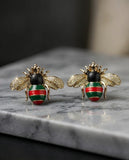 "The Royal Hive Enamel Studs"