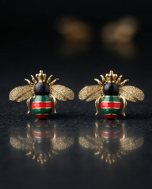 "The Royal Hive Enamel Studs"