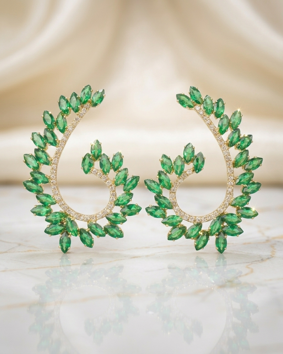 "The Emerald Enchantment Swirls"