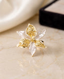 "The Olivia Gilded Orchid Ring"
