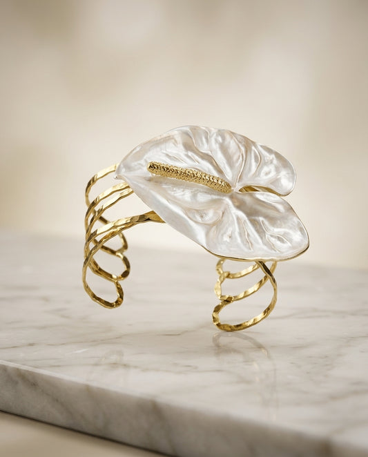 "The Big Leaf Enamel Cuff"