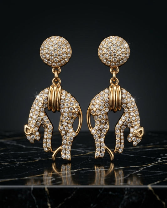 Panther Drop Earrings
