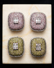 "Imperial Gaze Colored Diamond Cluster Earrings."