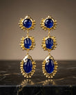 "Midnight Azure Korean Earrings"