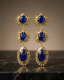 "Midnight Azure Korean Earrings"