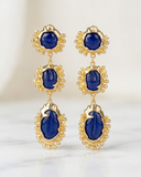 "Midnight Azure Korean Earrings"